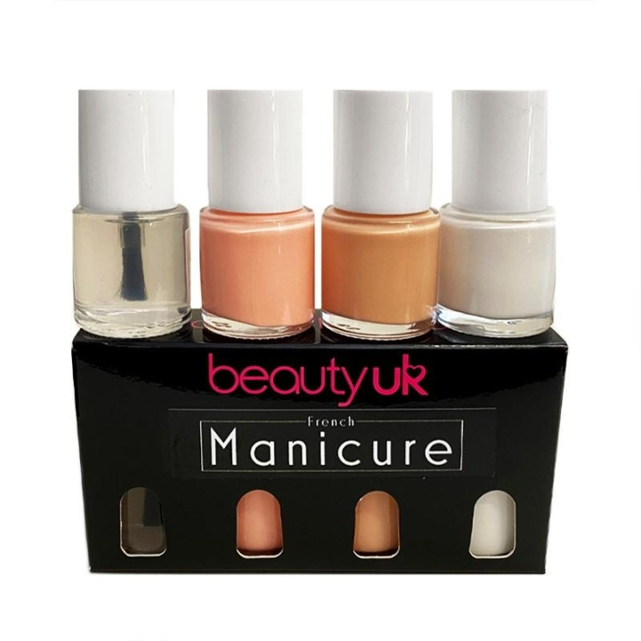 Beauty UK French Manicure Set 4x9ml in de groep BEAUTY & HEALTH / Manicure/pedicure / Nagellak bij TP E-commerce Nordic AB (C04548)