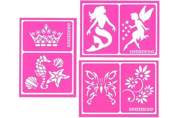 Make-up stencils 6 stuks, zelfklevend in de groep SPEELGOED, KINDER- & BABYPRODUCTEN / Speelgoed / Gemaskered kostuums bij TP E-commerce Nordic AB (C04729)