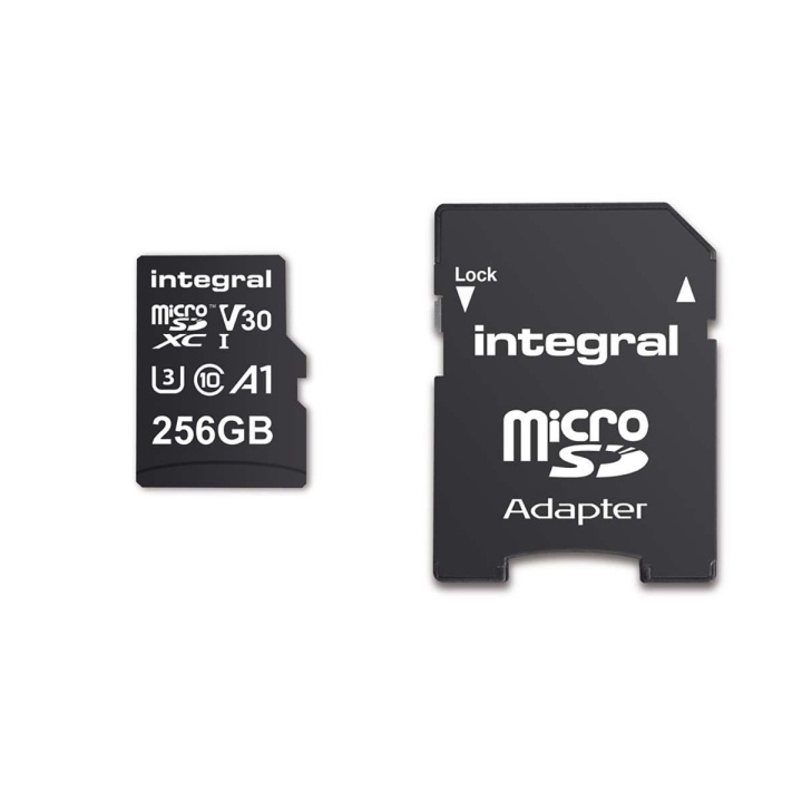 INTEGRAL 256 GB High Speed microSDHC/XC V30 UHS-I U3-geheugenkaart in de groep HOME ELECTRONICS / Opslagmedia / Geheugenkaarten / MicroSD/HC/XC bij TP E-commerce Nordic AB (C04786)