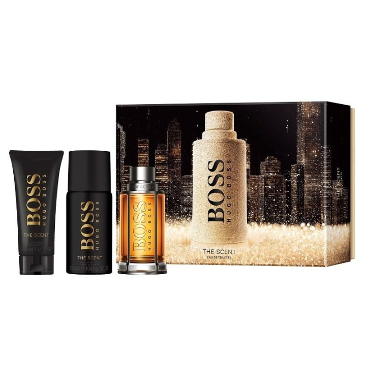 Giftset Boss The Scent Edt 100ml + Deo 150ml + Shower Gel 100ml in de groep BEAUTY & HEALTH / Geuren & Parfum / Parfum / Parfum voor hem bij TP E-commerce Nordic AB (C04919)