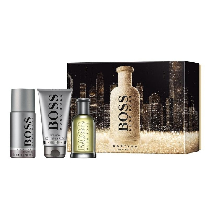 Giftset Hugo Boss Bottled Edt 100ml + Shower Gel 100ml + Deo 150ml in de groep BEAUTY & HEALTH / Geuren & Parfum / Parfum / Parfum voor hem bij TP E-commerce Nordic AB (C04920)