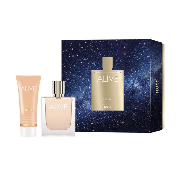 Giftset Hugo Boss Alive Edp 50ml + Body Lotion 75ml in de groep BEAUTY & HEALTH / Geuren & Parfum / Parfum / Parfum voor haar bij TP E-commerce Nordic AB (C04940)