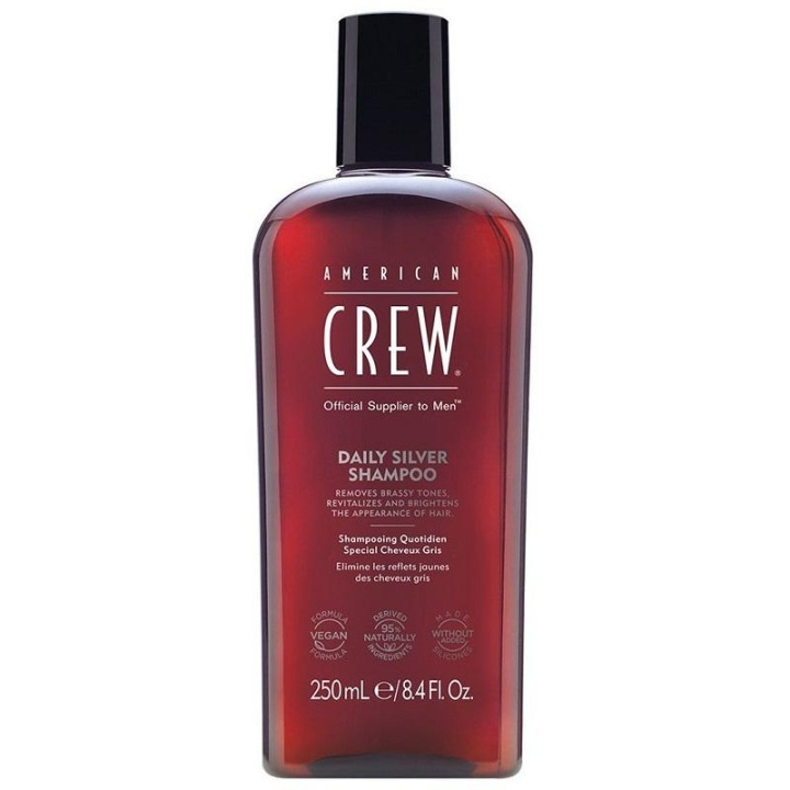 American Crew Daily Silver Shampoo 250ml in de groep BEAUTY & HEALTH / Haar & Styling / Haarverzorging / Haarverf / Zilvershampoo bij TP E-commerce Nordic AB (C04963)