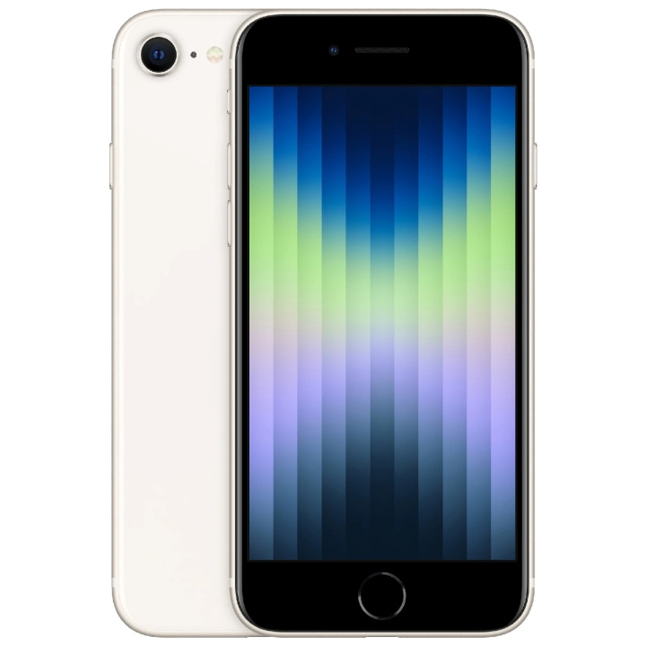 iPhone SE 128GB (2022) Starlig in de groep SMARTPHONE & TABLETS / Mobiele telefoons & smartphones bij TP E-commerce Nordic AB (C04981)