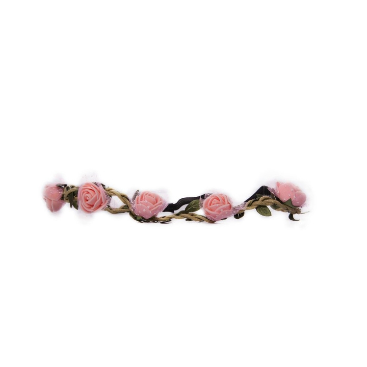 Hårband Blomster - Apricot in de groep BEAUTY & HEALTH / Haar & Styling / Haaraccessoires bij TP E-commerce Nordic AB (C05044)