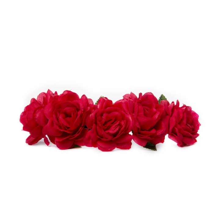 Hårband Blomkrans - Red in de groep BEAUTY & HEALTH / Haar & Styling / Haaraccessoires bij TP E-commerce Nordic AB (C05091)