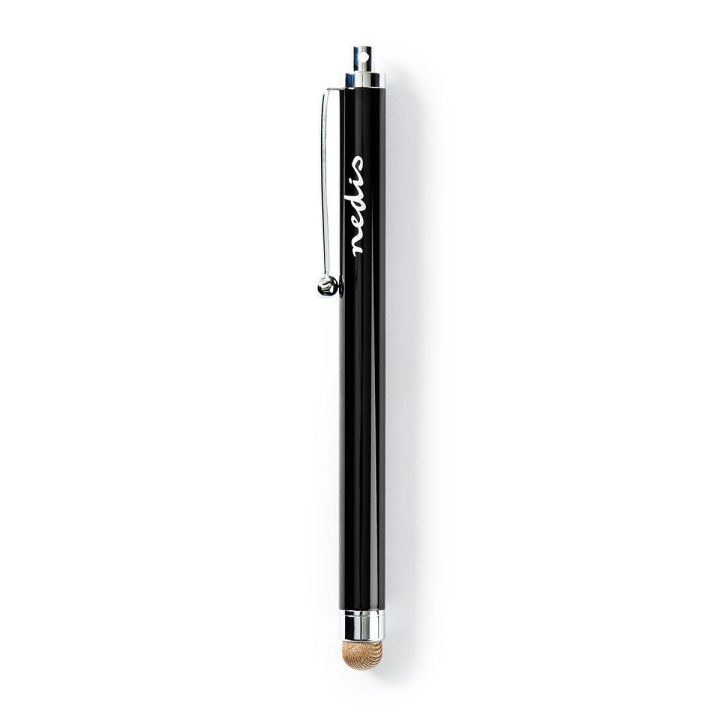 Nedis Stylus Pen | Gebruikt voor: Smartphone / Tablet | Koperdoek Tip | 1 Stuks | Met clip | Zwart in de groep SMARTPHONE & TABLETS / Training, thuis & vrije tijd / Stylus pennen bij TP E-commerce Nordic AB (C05198)