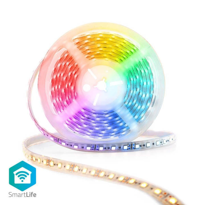 Nedis SmartLife LED Strip | Wi-Fi | Koel Wit / RGB / Warm Wit | SMD | 5.00 m | IP44 | 2700 - 6500 K | 960 lm | Android™ / IOS in de groep HUISHOUDEN & TUIN / Smart home / Slimme verlichting bij TP E-commerce Nordic AB (C05242)