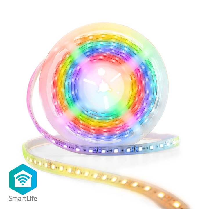 Nedis SmartLife LED Strip | Wi-Fi | Meerkleurig | SMD | 5.00 m | IP65 | 2700 K | 960 lm | Android™ / IOS in de groep HOME ELECTRONICS / Verlichting / LED strips bij TP E-commerce Nordic AB (C05245)
