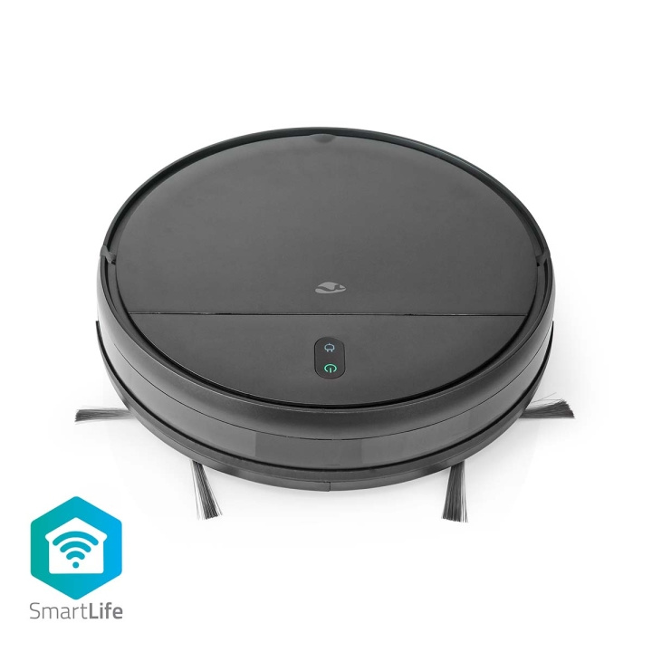 Nedis SmartLife Robotstofzuiger | Willekeurig | Wi-Fi | Capaciteit opvangreservoir: 0.2 l | Automatisch opladen | Maximale gebruiksduur: 110 min | Zwart | Android™ / IOS in de groep HUISHOUDEN & TUIN / Schoonmaakproducten / Stofzuigers & Accessoires / Robotstofzuigers bij TP E-commerce Nordic AB (C05246)