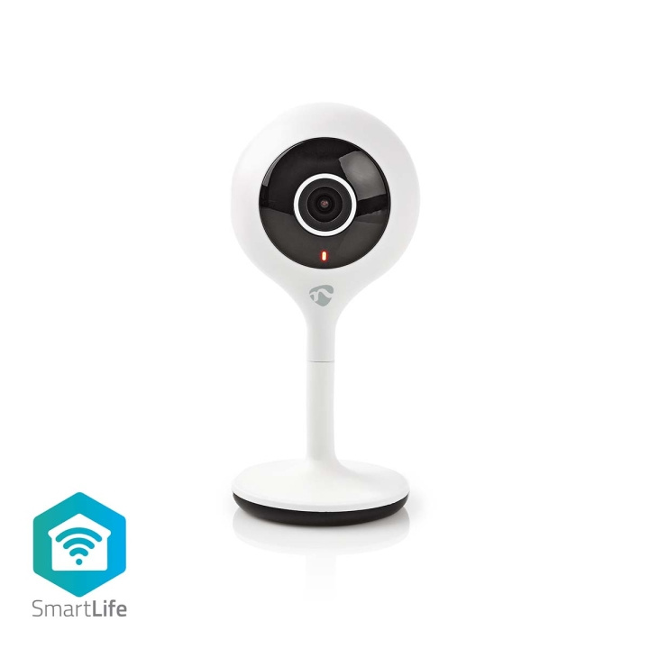 Nedis SmartLife Camera voor Binnen | Wi-Fi | Full HD 1080p | Cloud Opslag (optioneel) / microSD (niet inbegrepen) | Met bewegingssensor | Nachtzicht | Wit in de groep HUISHOUDEN & TUIN / Alarm & Beveiliging / Beveiligingscamera\'s / Digitaal (netwerk) / Binnencamera\'s bij TP E-commerce Nordic AB (C05248)