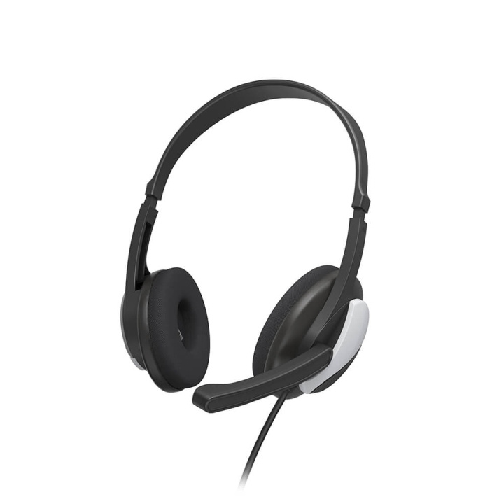 Headset PC Office Stereo On-Ear HS-P100 V2 Black in de groep COMPUTERS & RANDAPPARATUUR / Computeraccessoires / Koptelefoon bij TP E-commerce Nordic AB (C05442)