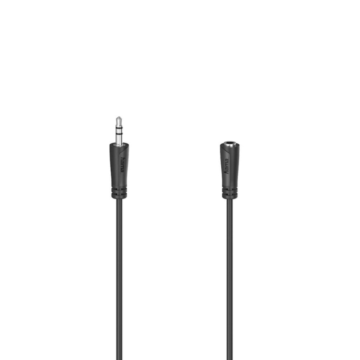 Hama Audio Verlengkabel 3,5 mm-3,5 mm 5,0 m in de groep HOME ELECTRONICS / Kabels & Adapters / Audio Analoog / 3.5 mm bij TP E-commerce Nordic AB (C05528)