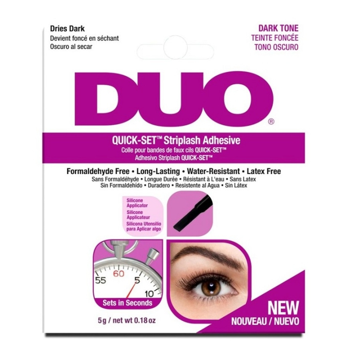 Ardell DUO Quick-Set Brush-on Lash Adhesive Dark 5g in de groep BEAUTY & HEALTH / Makeup / Ogen & Wenkbrauwen / Nepwimpers bij TP E-commerce Nordic AB (C05662)