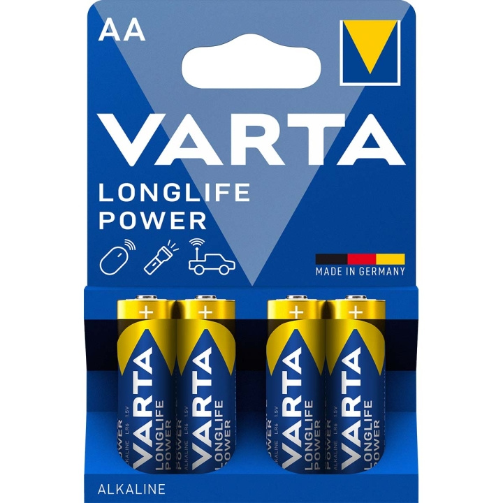Varta LR6/AA (Mignon) (4906) batterij, 4 stks. blister Alkali-mangaan batterij (alkaline), 1,5 V in de groep HOME ELECTRONICS / Batterijen & Opladers / Batterijen / Batterijen voor hoortoestellen bij TP E-commerce Nordic AB (C06096)