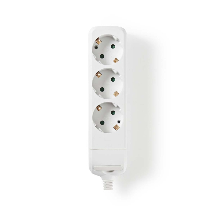 Nedis Stekkerdoos | Randaarde stekker / Type F (CEE 7/7) | 3-wegs | 3680 W | 16 A | Soort aarding: Zijcontacten | 230 V AC 50/60 Hz | Hoek van stopcontact: 45 ° | Geen Kabel Inbegrepen | Wit in de groep HUISHOUDEN & TUIN / Elektriciteit & Verlichting / Stekkerblokken bij TP E-commerce Nordic AB (C06102)
