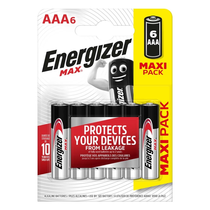Alkaline-Batterij AAA | 1.5 V DC | 6-Pak in de groep HOME ELECTRONICS / Batterijen & Opladers / Batterijen / AAA bij TP E-commerce Nordic AB (C06126)