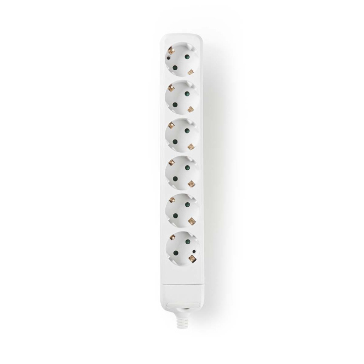 Nedis Stekkerdoos | Randaarde stekker / Type F (CEE 7/7) | 6-wegs | 3680 W | 16 A | Soort aarding: Zijcontacten | 230 V AC 50/60 Hz | Hoek van stopcontact: 45 ° | Geen Kabel Inbegrepen | Wit in de groep HUISHOUDEN & TUIN / Elektriciteit & Verlichting / Stekkerblokken bij TP E-commerce Nordic AB (C06241)