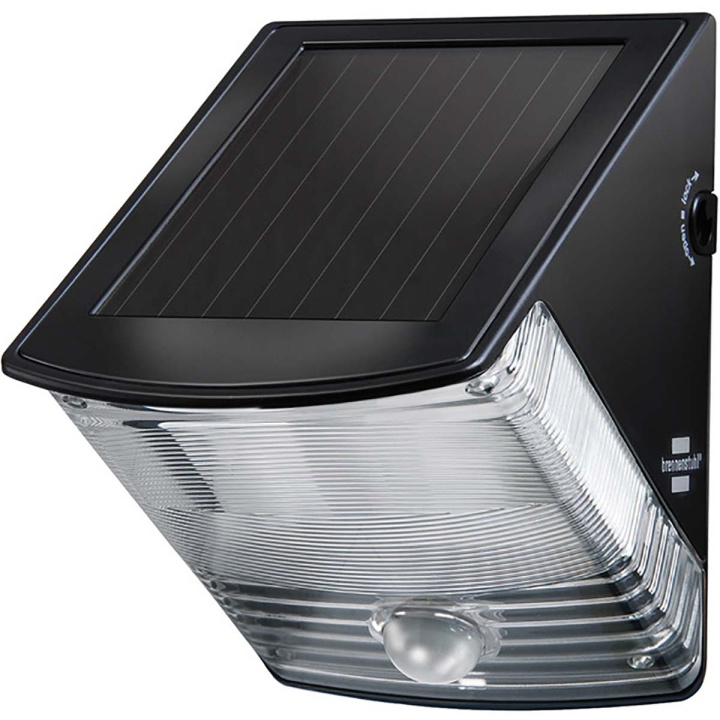 brennenstuhl Solar Wandlamp 2 LED Zwart in de groep HUISHOUDEN & TUIN / Elektriciteit & Verlichting / Buitenverlichting / Zonnecelverlichting bij TP E-commerce Nordic AB (C06255)