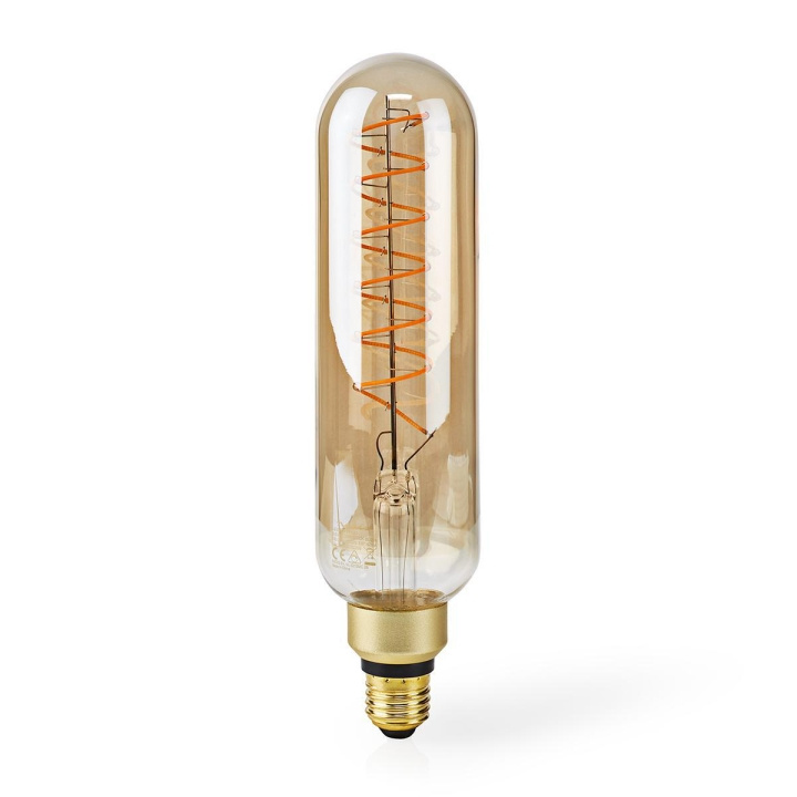 Nedis LED-Filamentlamp E27 | T65 | 8.5 W | 600 lm | 2000 K | Dimbaar | Met Gouden Afwerking | Retrostijl | 1 Stuks in de groep HOME ELECTRONICS / Verlichting / LED-lampen bij TP E-commerce Nordic AB (C06280)