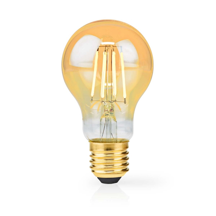 Nedis LED-Filamentlamp E27 | A60 | 4.9 W | 470 lm | 2100 K | Dimbaar | Extra Warm Wit | Retrostijl | 1 Stuks in de groep HOME ELECTRONICS / Verlichting / LED-lampen bij TP E-commerce Nordic AB (C06306)
