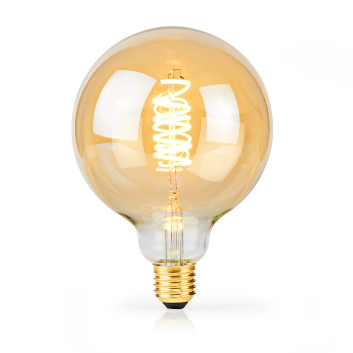 Nedis LED-Filamentlamp E27 | G95 | 3.8 W | 250 lm | 2100 K | Dimbaar | Extra Warm Wit | Retrostijl | 1 Stuks in de groep HOME ELECTRONICS / Verlichting / LED-lampen bij TP E-commerce Nordic AB (C06309)