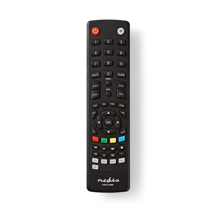 Nedis Universele Afstandsbediening | Voorgeprogrammeerd | 4 Apparaten | Amazon Prime / Disney + Button / Geheugenknoppen / Netflix Knop / TV-gids Knop / Youtube Knop | Infrarood | Zwart in de groep HOME ELECTRONICS / Audio & Beeld / TV & Accessoires / Afstandsbedieningen bij TP E-commerce Nordic AB (C06317)