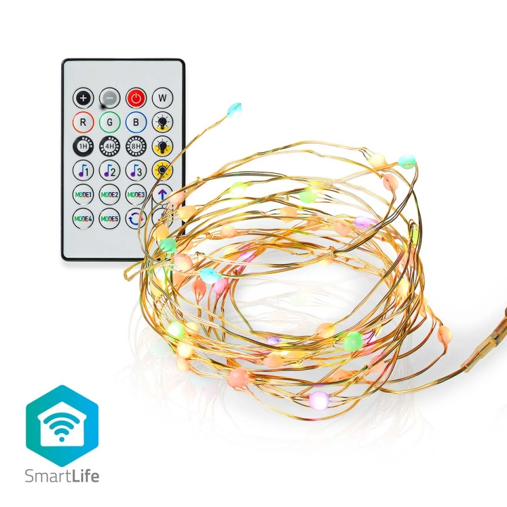 Nedis SmartLife LED Strip | Wi-Fi | Meerkleurig | SMD | 5.00 m | IP20 | 2700 - 6500 K | 400 lm | Android™ / IOS in de groep HUISHOUDEN & TUIN / Smart home / Slimme verlichting bij TP E-commerce Nordic AB (C06333)