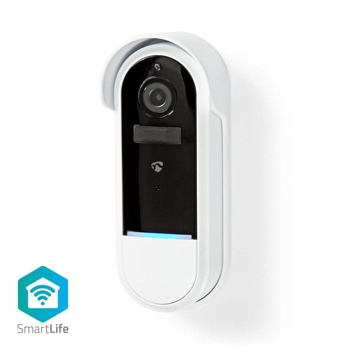 Nedis SmartLife Videodeurbel | Wi-Fi | Batterij Gevoed / Transformator | Full HD 1080p | Cloud Opslag (optioneel) / microSD (niet inbegrepen) | IP54 | Met bewegingssensor | Nachtzicht | Wit in de groep HUISHOUDEN & TUIN / Alarm & Beveiliging / Deurbellen bij TP E-commerce Nordic AB (C06334)