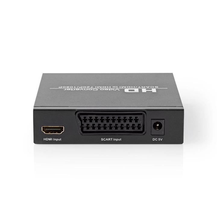 Nedis HDMI™-Converter | Scart Female | HDMI™ Output / 1x 3,5 mm Audio-Out / 1x Digitale Audio | 1-weg | 1080p | 1.65 Gbps | Aluminium | Antraciet in de groep HOME ELECTRONICS / Kabels & Adapters / HDMI / Adapters bij TP E-commerce Nordic AB (C06353)