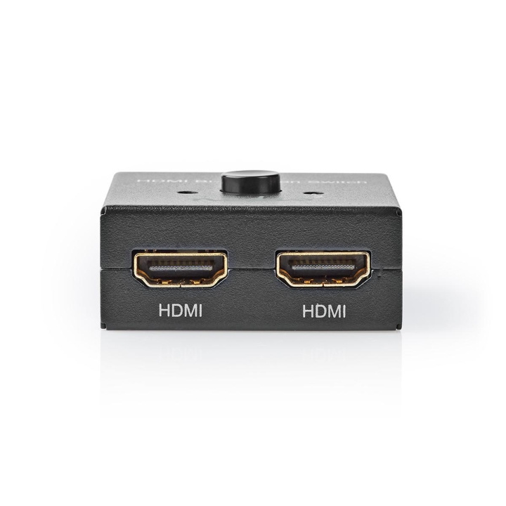 Nedis HDMI™-Switch | 3 poort(en) | 1 x HDMI™ Input / 2x HDMI™ Input | 1x HDMI™ Output / 2x HDMI™ Output | 4K@60Hz | 6 Gbps | Metaal | Antraciet in de groep HOME ELECTRONICS / Kabels & Adapters / HDMI / Adapters bij TP E-commerce Nordic AB (C06364)