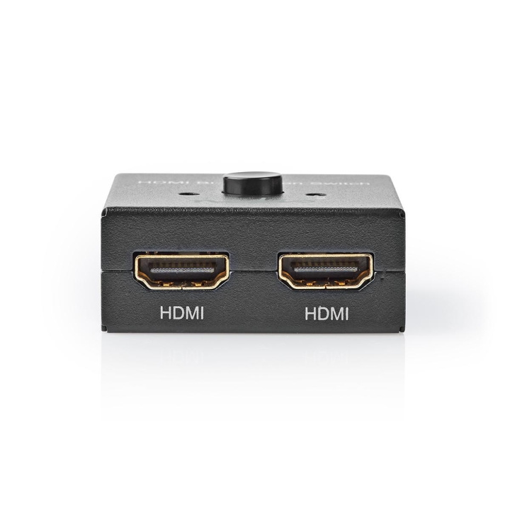 Nedis HDMI™-Switch | 3 poort(en) | 1 x HDMI™ Input / 2x HDMI™ Input | 1x HDMI™ Output / 2x HDMI™ Output | 4K@60Hz | 6 Gbps | Metaal | Antraciet in de groep HOME ELECTRONICS / Kabels & Adapters / HDMI / Adapters bij TP E-commerce Nordic AB (C06364)