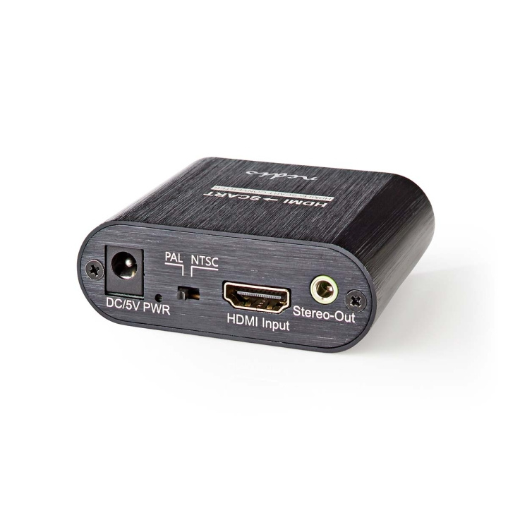 Nedis HDMI™-Converter | HDMI™ Input | Scart Female | 1-weg | 480i | 18 Gbps | Metaal | Antraciet in de groep HOME ELECTRONICS / Kabels & Adapters / HDMI / Adapters bij TP E-commerce Nordic AB (C06368)