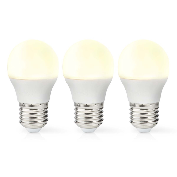 Nedis LED-Lamp E27 | G45 | 4.9 W | 470 lm | 2700 K | Warm Wit | Retrostijl | Frosted | 3 Stuks in de groep HOME ELECTRONICS / Verlichting / LED-lampen bij TP E-commerce Nordic AB (C06525)