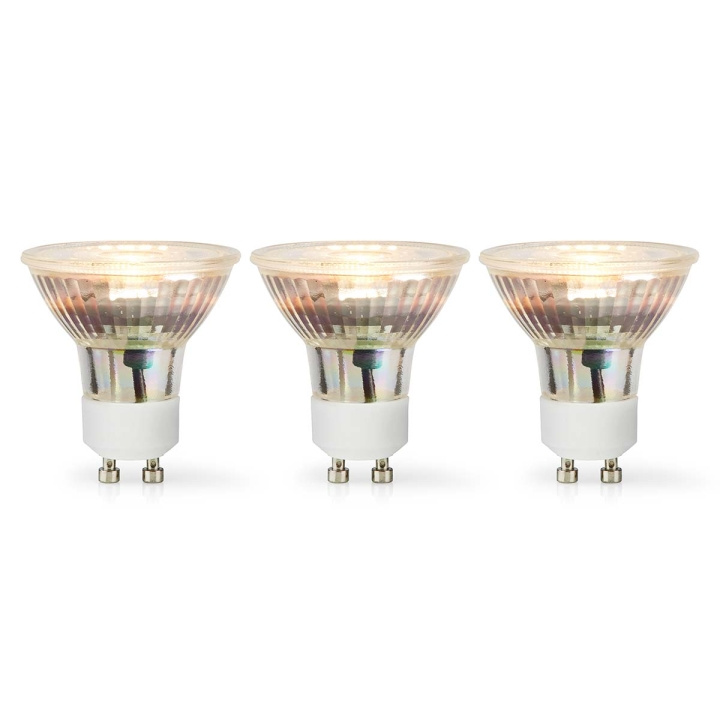 Nedis LED-Lamp GU10 | Spot | 4.5 W | 345 lm | 2700 K | Warm Wit | Retrostijl | 3 Stuks in de groep HOME ELECTRONICS / Verlichting / LED-lampen bij TP E-commerce Nordic AB (C06538)