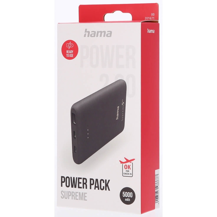 Powerbank Supreme 5HD 5000mAh in de groep SMARTPHONE & TABLETS / Opladers & Kabels / Powerbanks bij TP E-commerce Nordic AB (C06609)