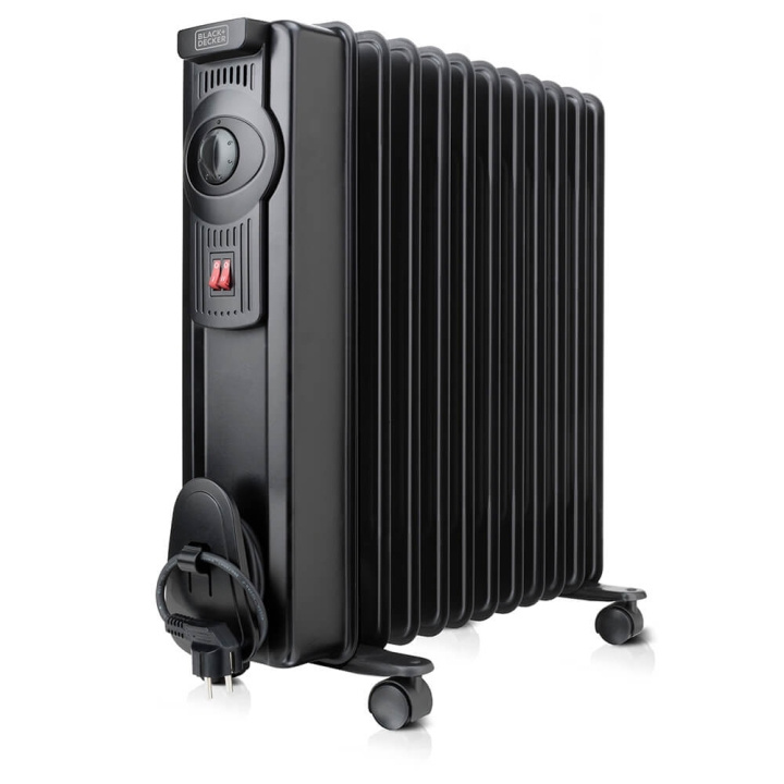 Oil Heater 2000W Black in de groep HUISHOUDEN & TUIN / Ventilatoren & Klimaatproducten / Radiatoren bij TP E-commerce Nordic AB (C06611)