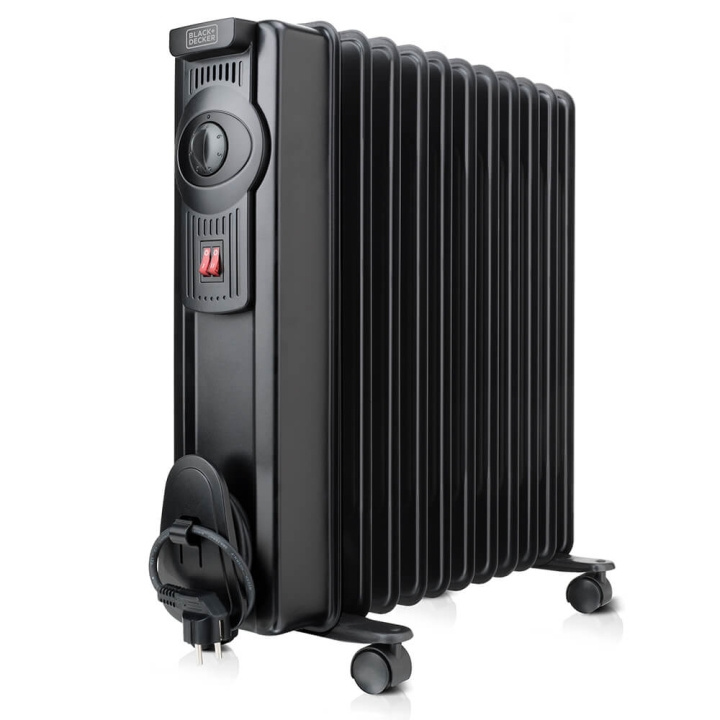 Oil Heater 1500W Black in de groep HUISHOUDEN & TUIN / Ventilatoren & Klimaatproducten / Radiatoren bij TP E-commerce Nordic AB (C06612)