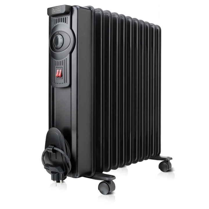 Oil Heater 2300W Black in de groep HUISHOUDEN & TUIN / Ventilatoren & Klimaatproducten / Radiatoren bij TP E-commerce Nordic AB (C06613)