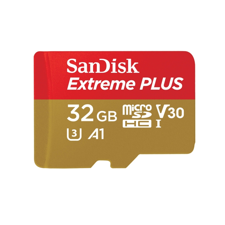 SANDISK MicroSDXC Extreme Plus 32GB 100MB/s A2 C10 V30 UHS-I in de groep HOME ELECTRONICS / Opslagmedia / Geheugenkaarten / MicroSD/HC/XC bij TP E-commerce Nordic AB (C06637)