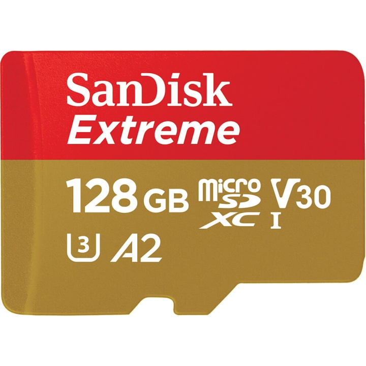 MicroSDXC Extreme 128GB 190MB/s A2 C10 V30 UHS-I U3 in de groep HOME ELECTRONICS / Opslagmedia / Geheugenkaarten / MicroSD/HC/XC bij TP E-commerce Nordic AB (C06649)
