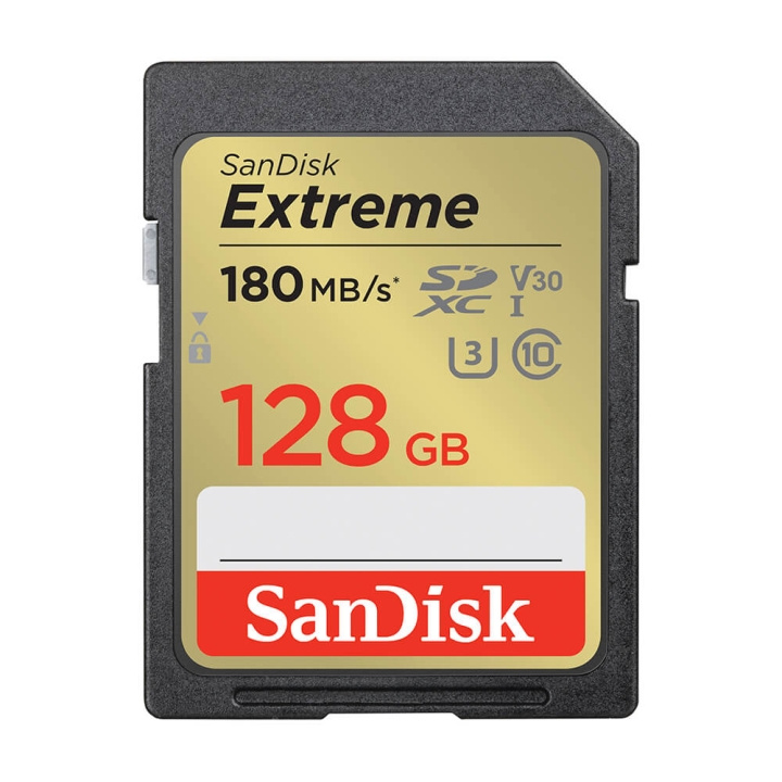 SDXC Extreme 128GB 180MB/s UHS-I C10 V30 U3 in de groep HOME ELECTRONICS / Opslagmedia / Geheugenkaarten / SD/SDHC/SDXC bij TP E-commerce Nordic AB (C06651)