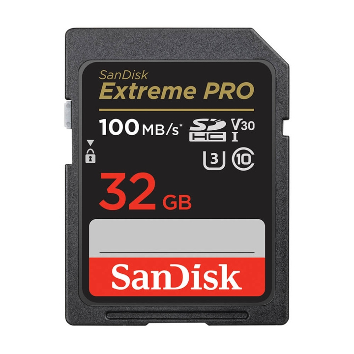 SDHC Extreme Pro 32GB 100MB/s UHS-I C10 V30 U3 in de groep HOME ELECTRONICS / Opslagmedia / Geheugenkaarten / SD/SDHC/SDXC bij TP E-commerce Nordic AB (C06653)