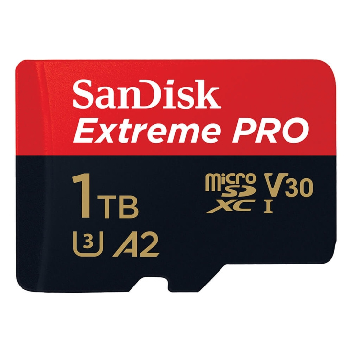 MicroSDXC Extreme Pro 1TB 200MB/s A2 C10 V30 UHS-I in de groep HOME ELECTRONICS / Opslagmedia / Geheugenkaarten / MicroSD/HC/XC bij TP E-commerce Nordic AB (C06668)