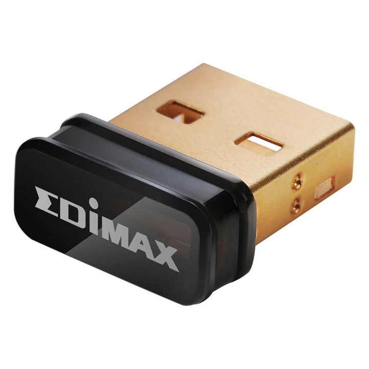 Edimax N150 Wi-Fi 4 Nano USB Adapter in de groep COMPUTERS & RANDAPPARATUUR / Netwerk / Netwerkkaarten / USB Draadloos bij TP E-commerce Nordic AB (C06759)