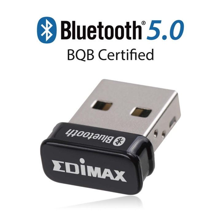 Edimax Bluetooth 5.0 Nano USB Adapter in de groep COMPUTERS & RANDAPPARATUUR / Computeraccessoires / Bluetooth-adapters bij TP E-commerce Nordic AB (C06760)