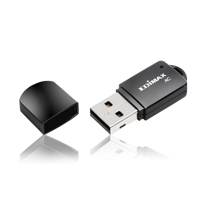 Edimax Draadloze USB-Adapter AC600 2.4/5 GHz (Dual Band) Zwart in de groep COMPUTERS & RANDAPPARATUUR / Netwerk / Netwerkkaarten / USB Draadloos bij TP E-commerce Nordic AB (C06804)