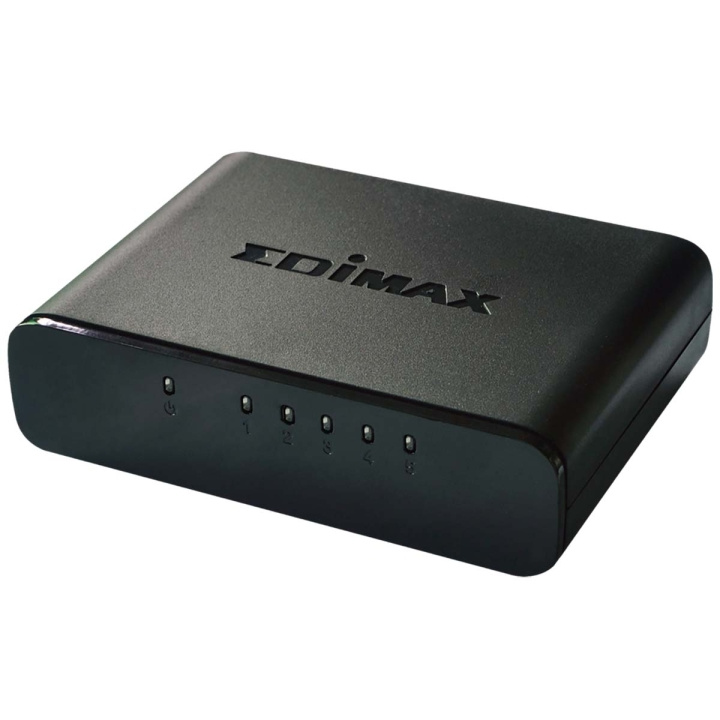 Edimax 5-poorts 10/100 Mbit Fast Ethernet-desktopswitch in de groep COMPUTERS & RANDAPPARATUUR / Netwerk / Schakelaars bij TP E-commerce Nordic AB (C06811)