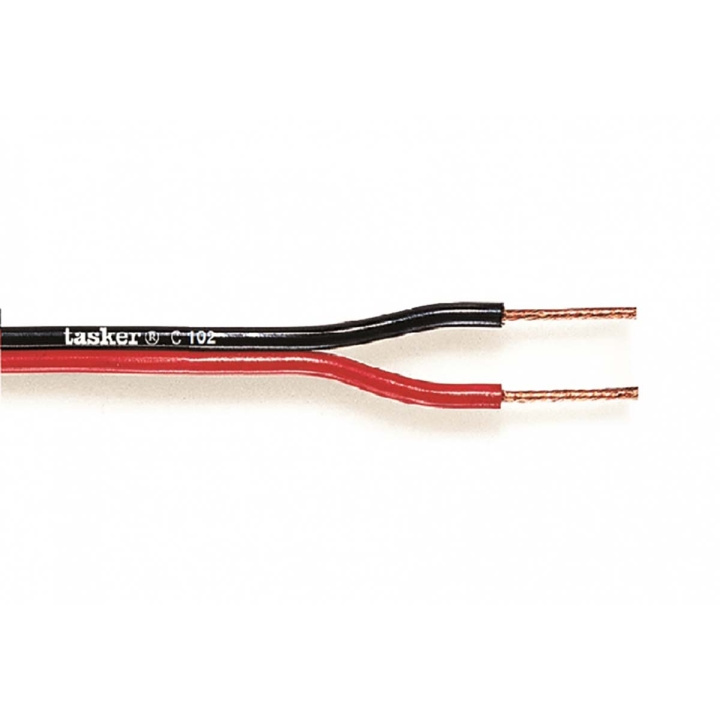 Tasker Luidsprekerkabel op Rol 2x 0.75 mm² 100 m Zwart/Rood in de groep HOME ELECTRONICS / Audio & Beeld / Luidsprekers & accessoires / Accessoires bij TP E-commerce Nordic AB (C06857)