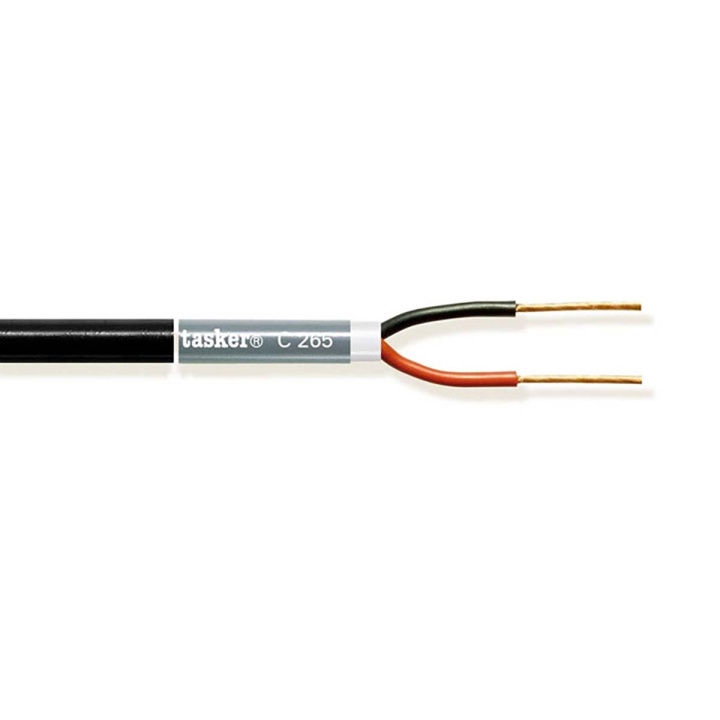 Tasker Luidsprekerkabel op Rol 2x 1.00 mm² 100 m Zwart in de groep HOME ELECTRONICS / Audio & Beeld / Luidsprekers & accessoires / Accessoires bij TP E-commerce Nordic AB (C06863)